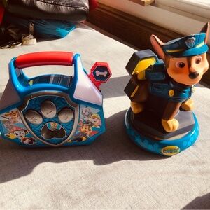 Paw Patrol Mini Boom Box & Chase Night Light Bundle